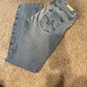 AG Adriano Goldschmied Light Blue Straight Leg Jeans